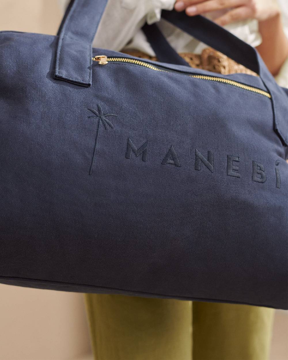 Manebí Canvas Weekend Bag - La Havana Blue