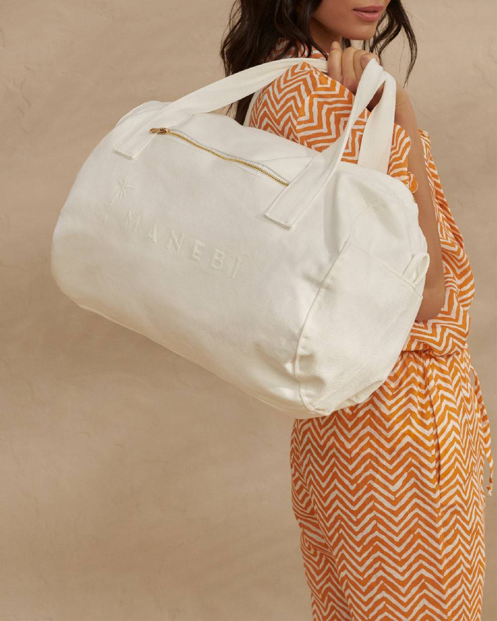 Manebí Canvas Weekend Bag - La Havana White