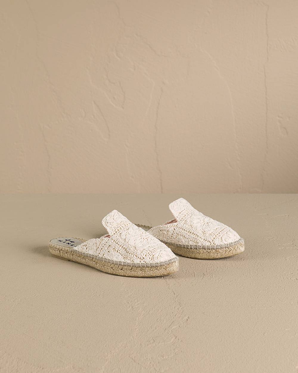 Manebí Cotton Crochet Mules - Yucatán Natural