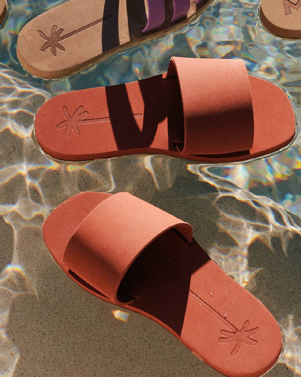 Manebí Eva Slide|Swim Sandals - Terracotta