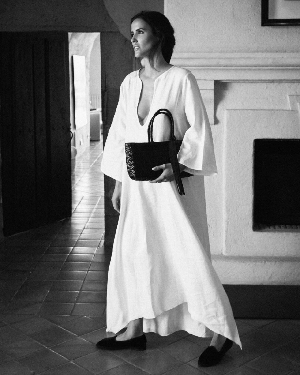 Manebí Friulane Demi In Velluto Di Seta - Black