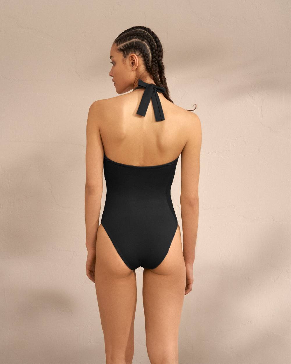 Manebí Halterneck One Piece - Soft Touch Black