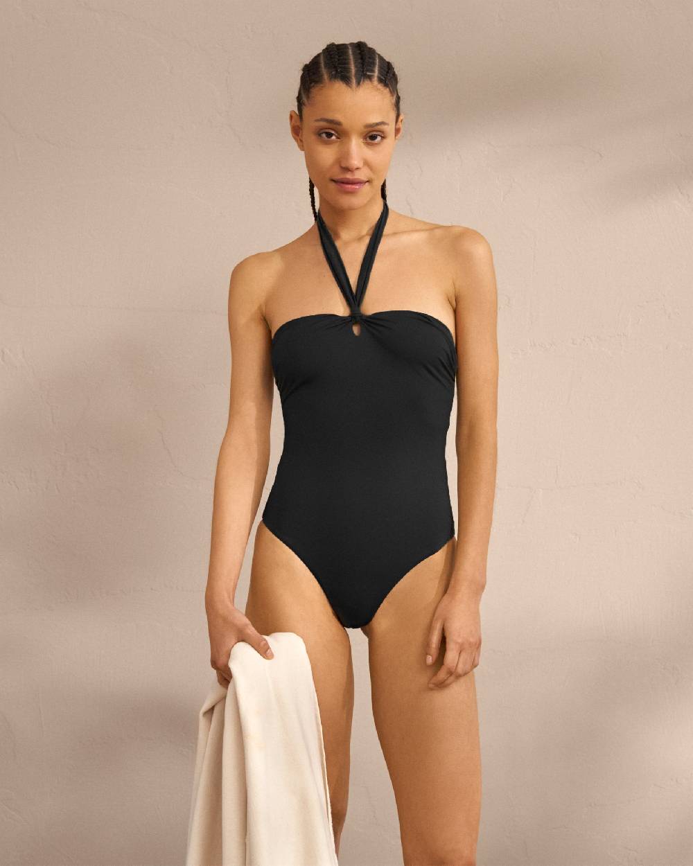 Manebí Halterneck One Piece - Soft Touch Black