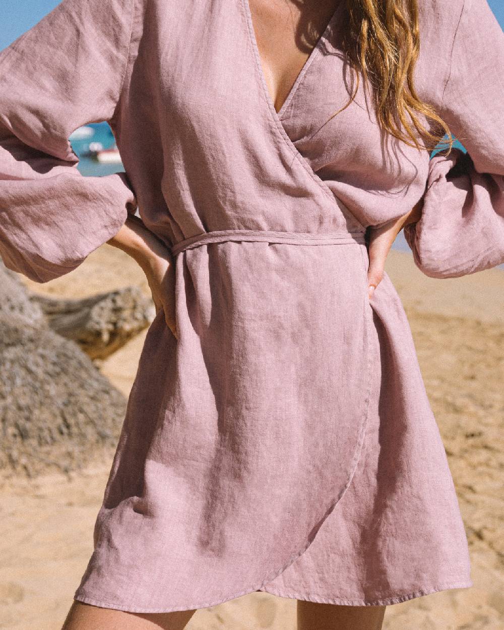 Manebí Linen Caracas Dress - Iris