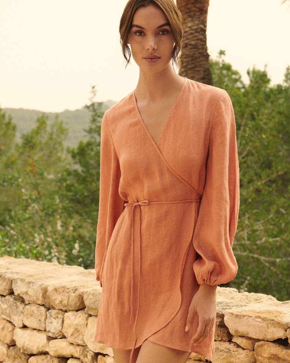 Manebí Linen Gauze Caracas Dress - Sunbaked