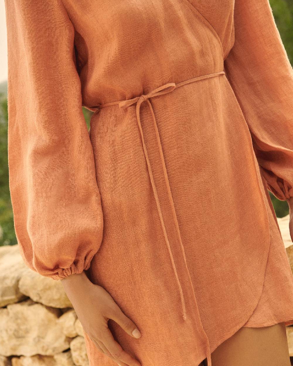 Manebí Linen Gauze Caracas Dress - Sunbaked