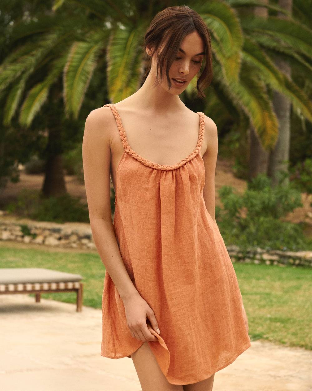 Manebí Linen Gauze Maracaibo Dress - Sunbaked