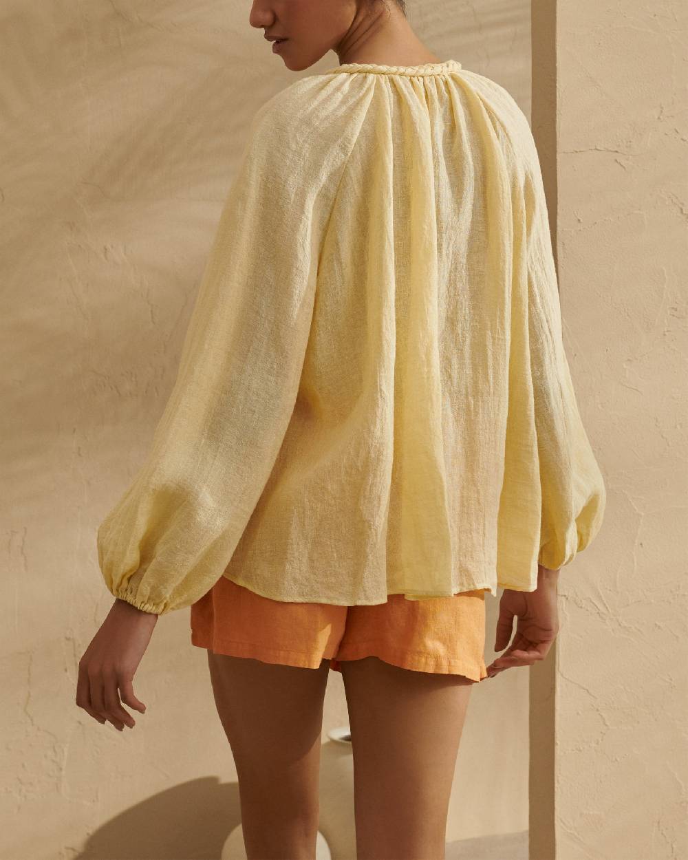 Manebí Linen Gauze Mykonos Shirt - Inca Cream