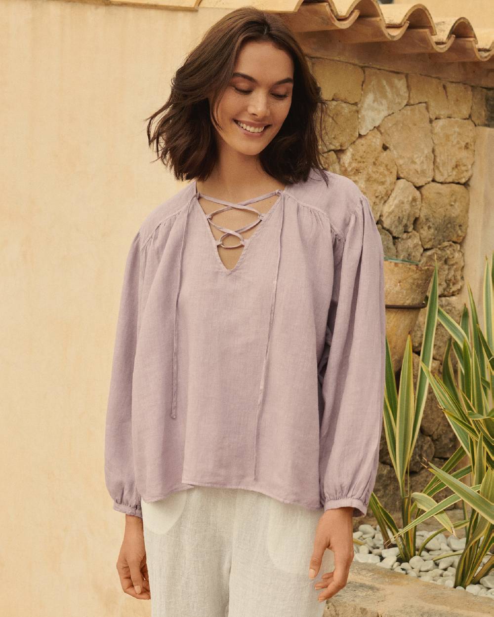 Manebí Linen Varadero Shirt - Iris