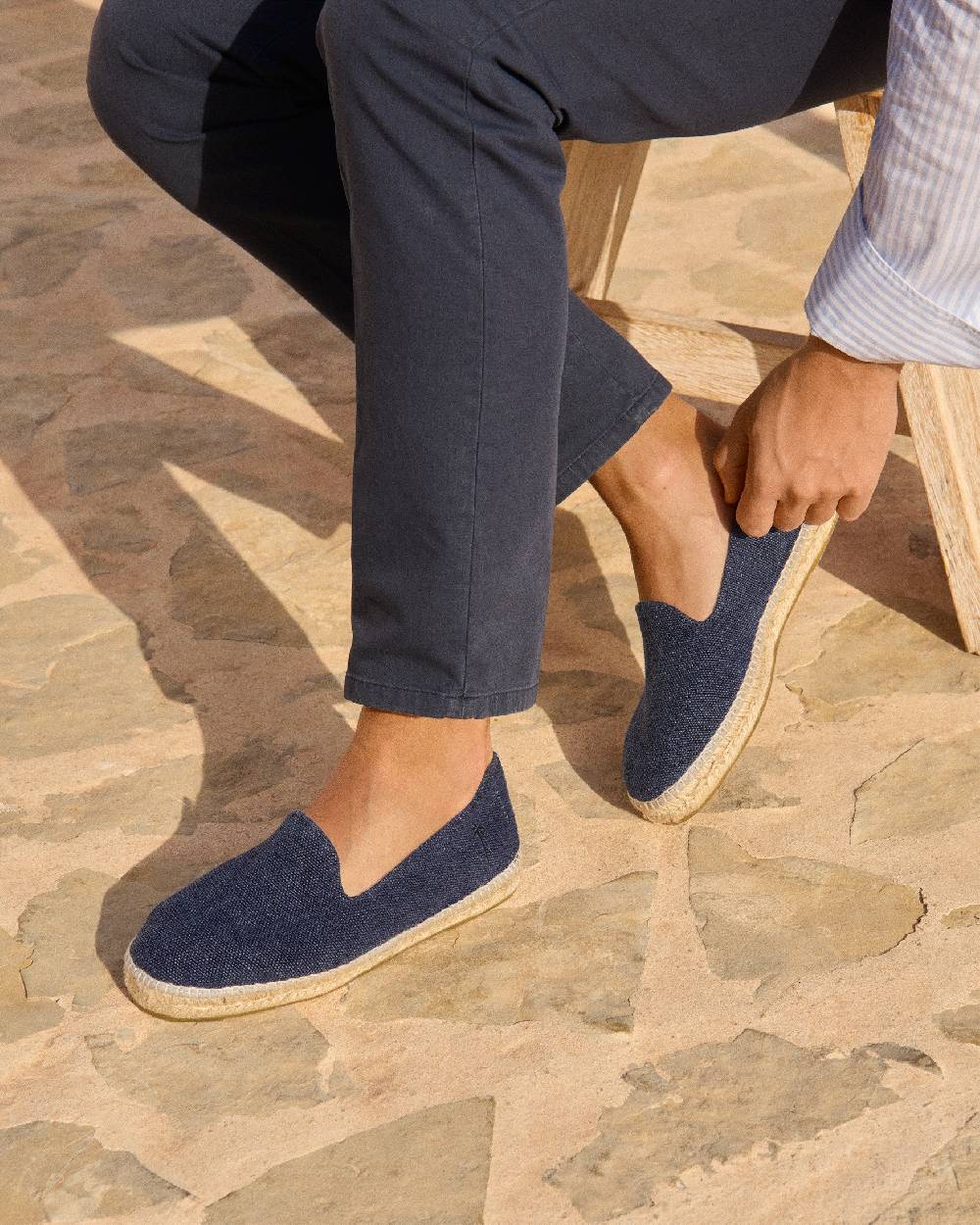 Manebí Organic Hemp Espadrilles - La Havana Navy