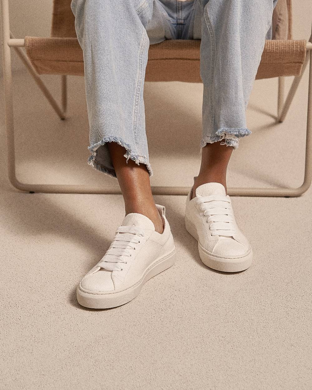 Manebí Organic Hemp Sneakers - La Havana White
