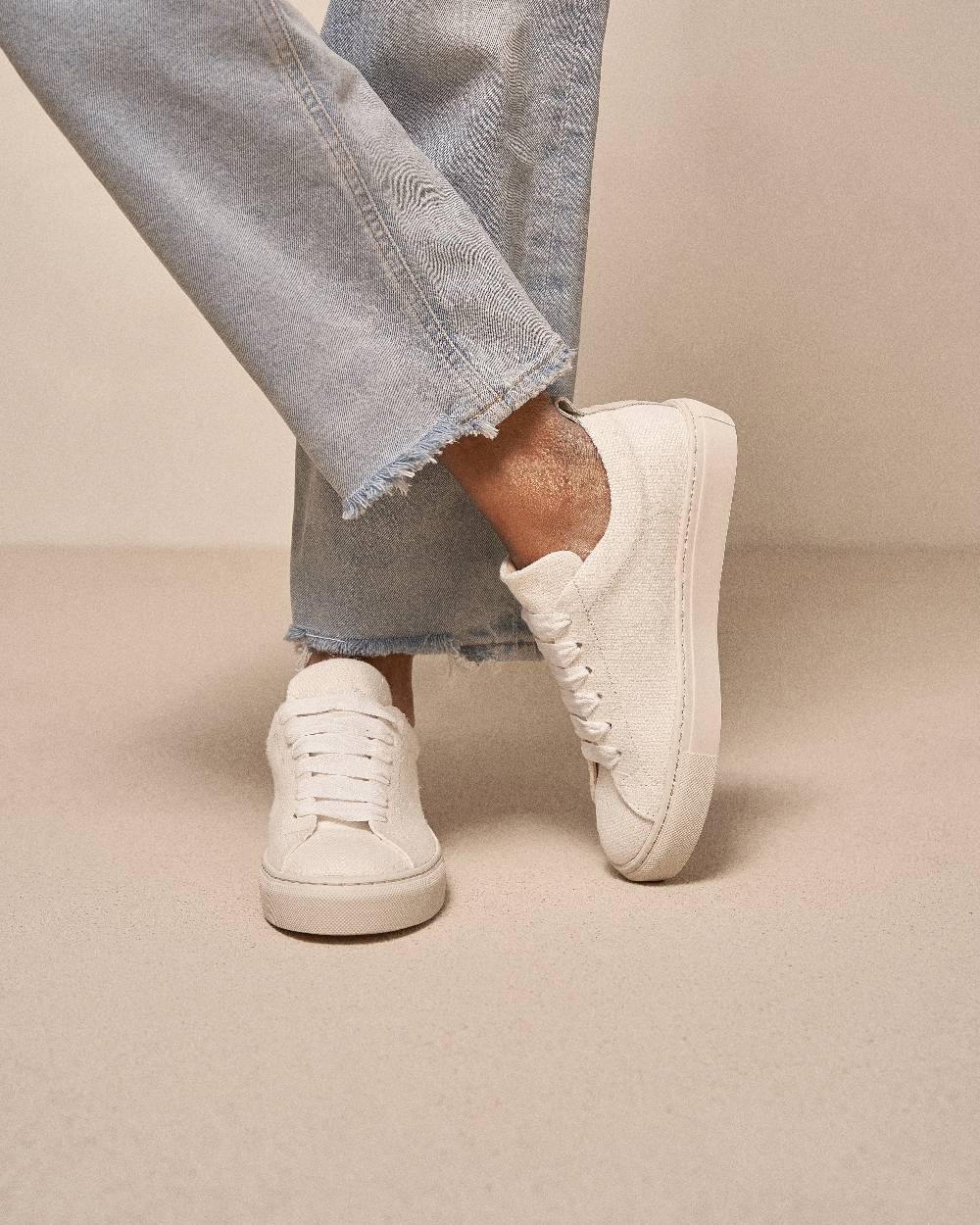 Manebí Organic Hemp Sneakers - La Havana White