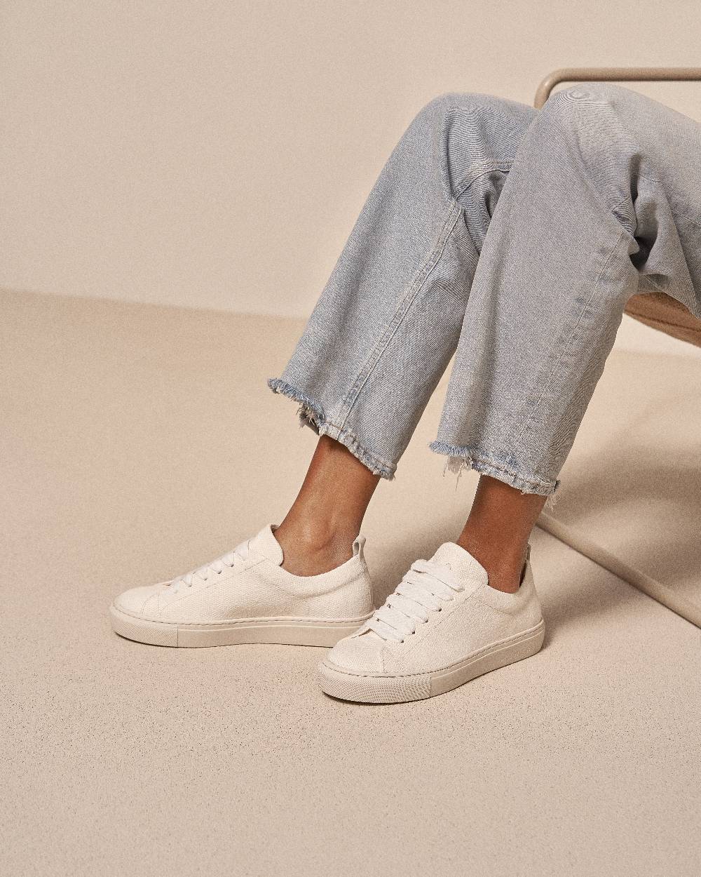 Manebí Organic Hemp Sneakers - La Havana White