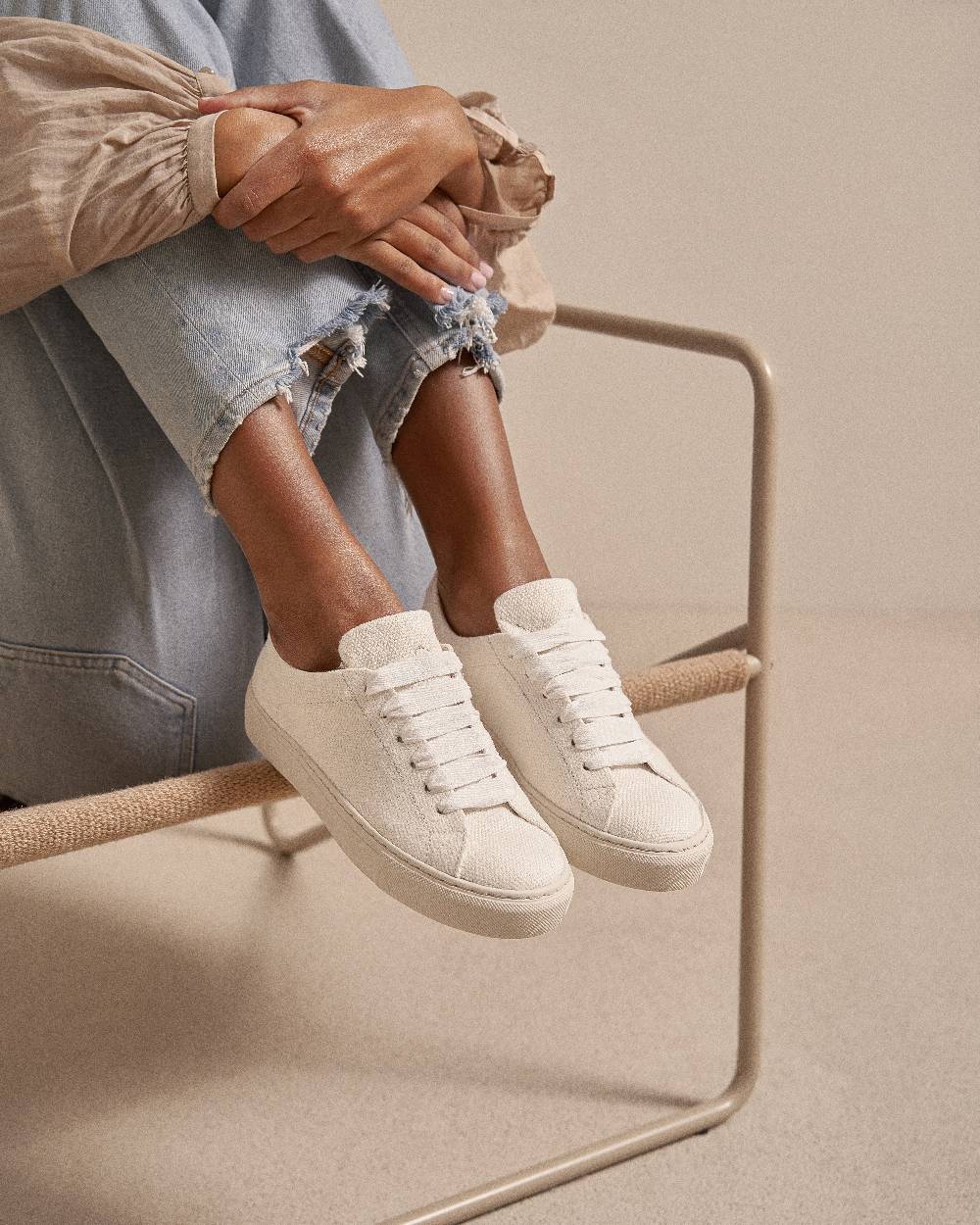 Manebí Organic Hemp Sneakers - La Havana White