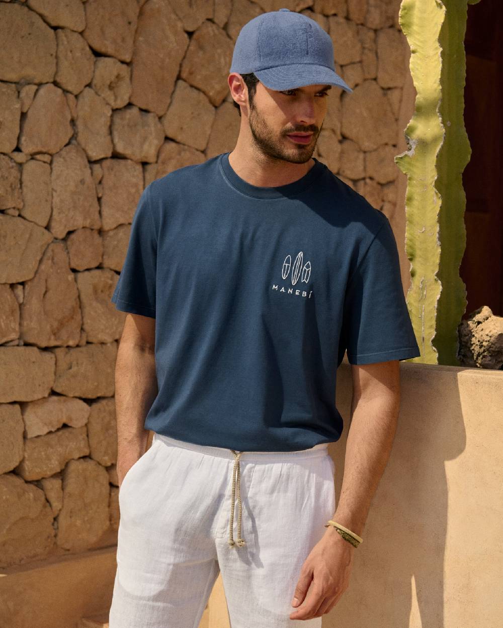 Manebí Organic Terry Cotton Lucca Cap - Petrole