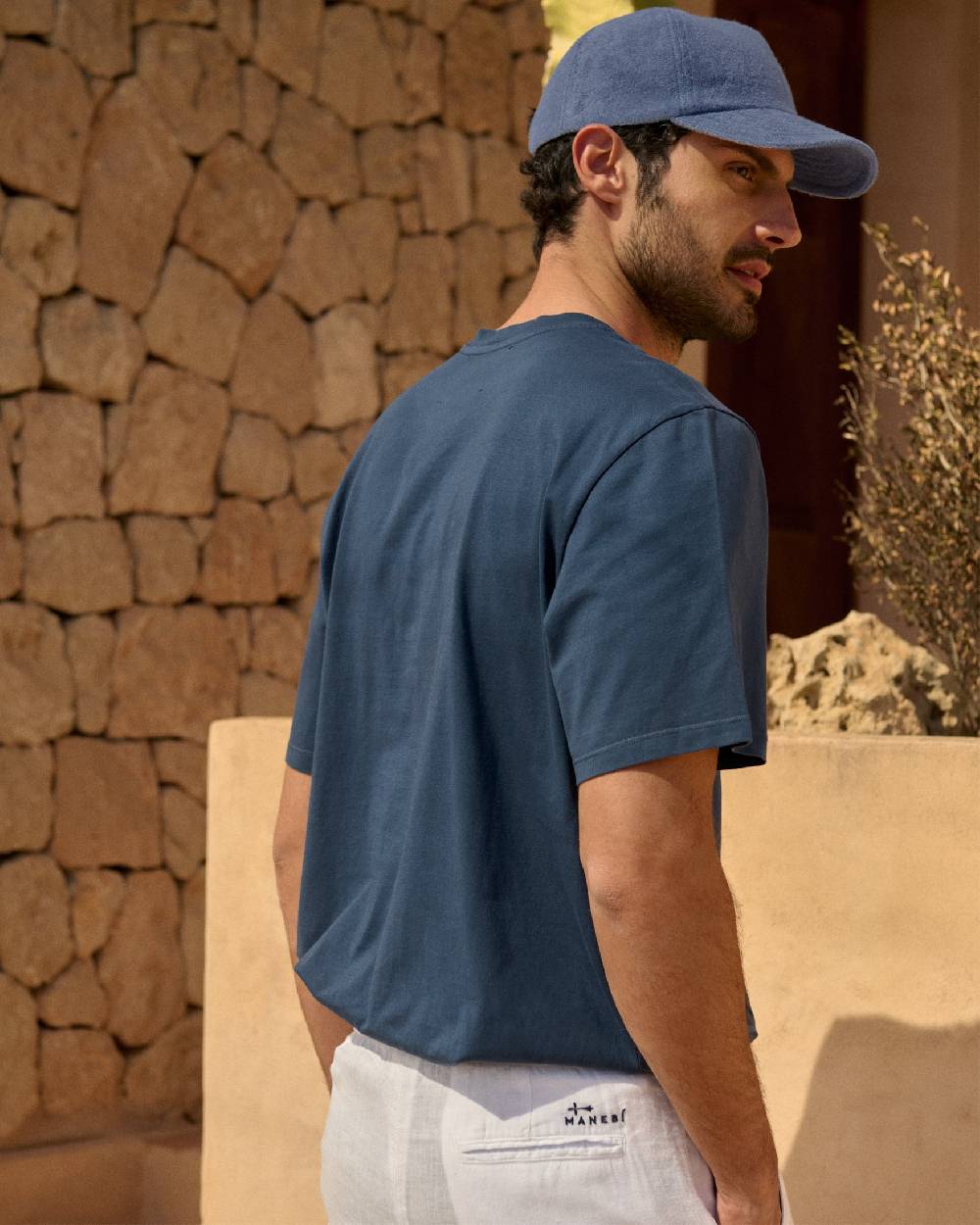 Manebí Organic Terry Cotton Lucca Cap - Petrole