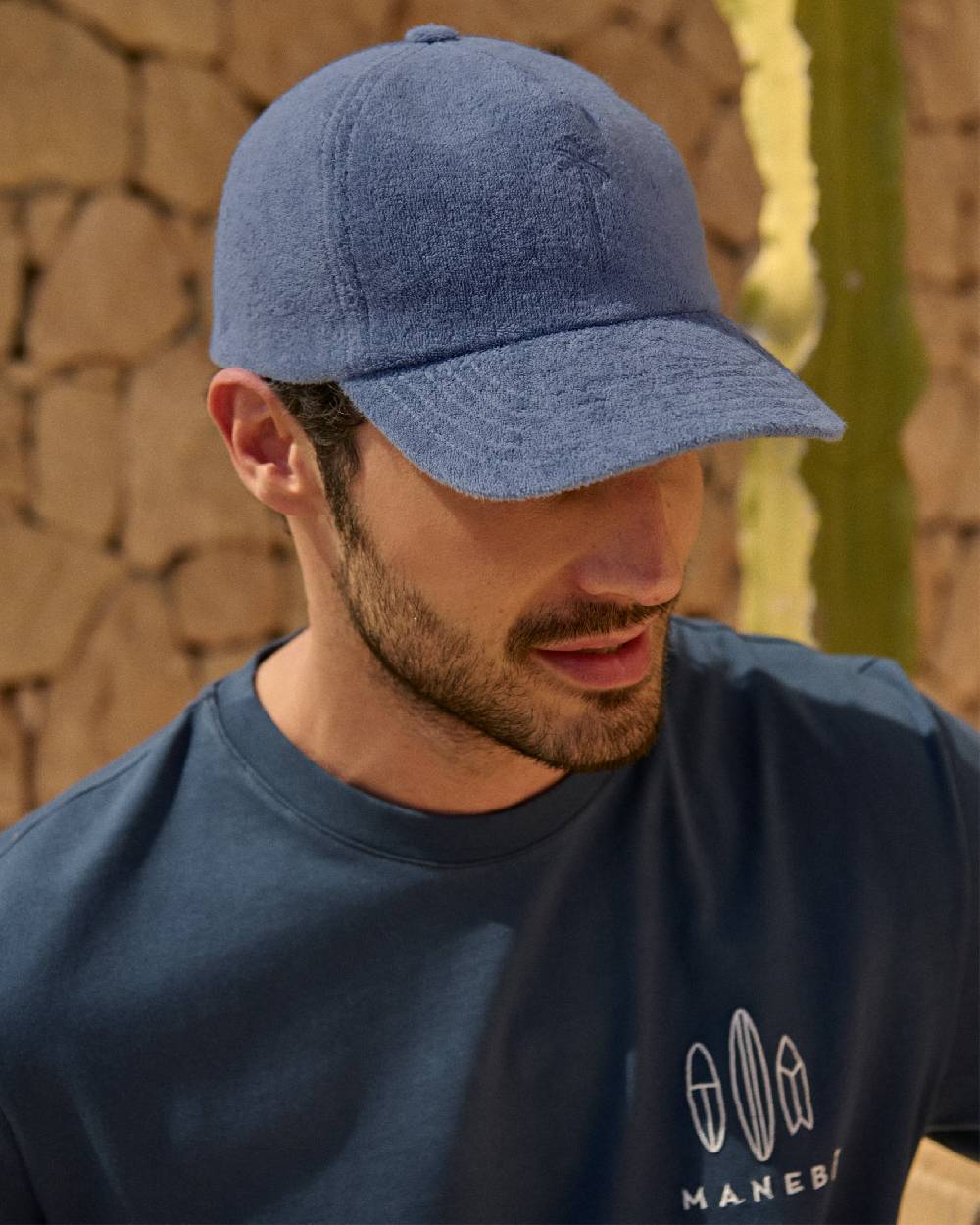 Manebí Organic Terry Cotton Lucca Cap - Petrole