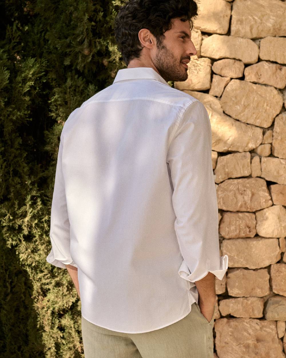 Manebí Poplin Panama Shirt - Off White