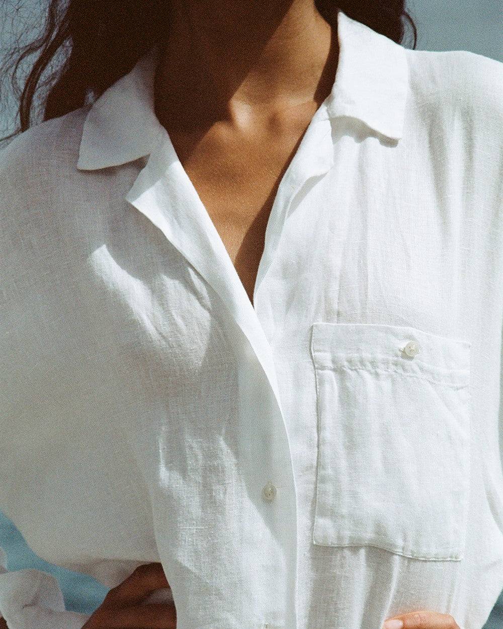 Manebí Portofino Dress - Linen - Off White