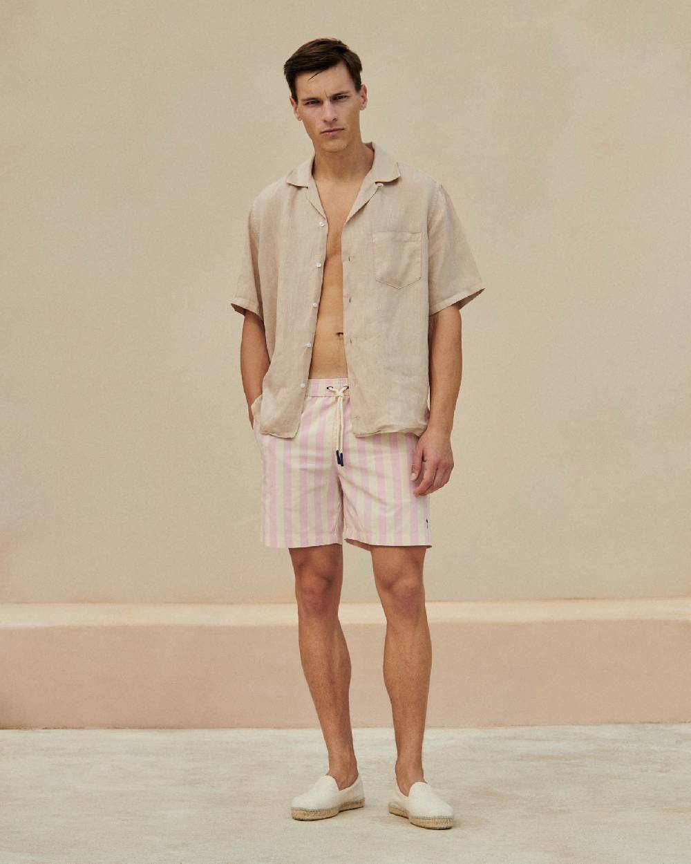 Manebí Printed Swim Shorts - Antique Rose