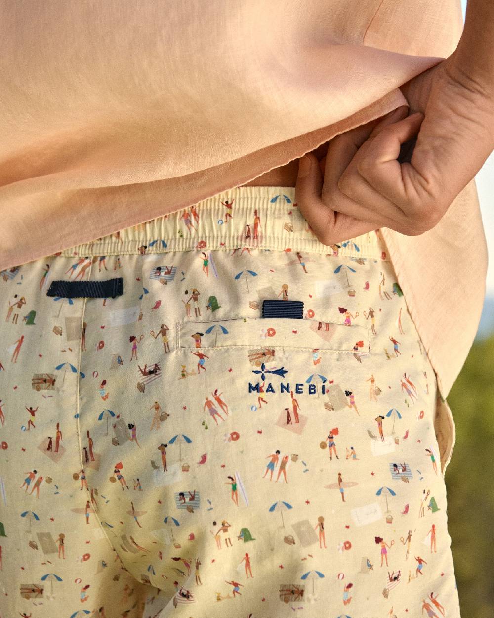 Manebí Printed Swim Shorts - Kids At The Beach
