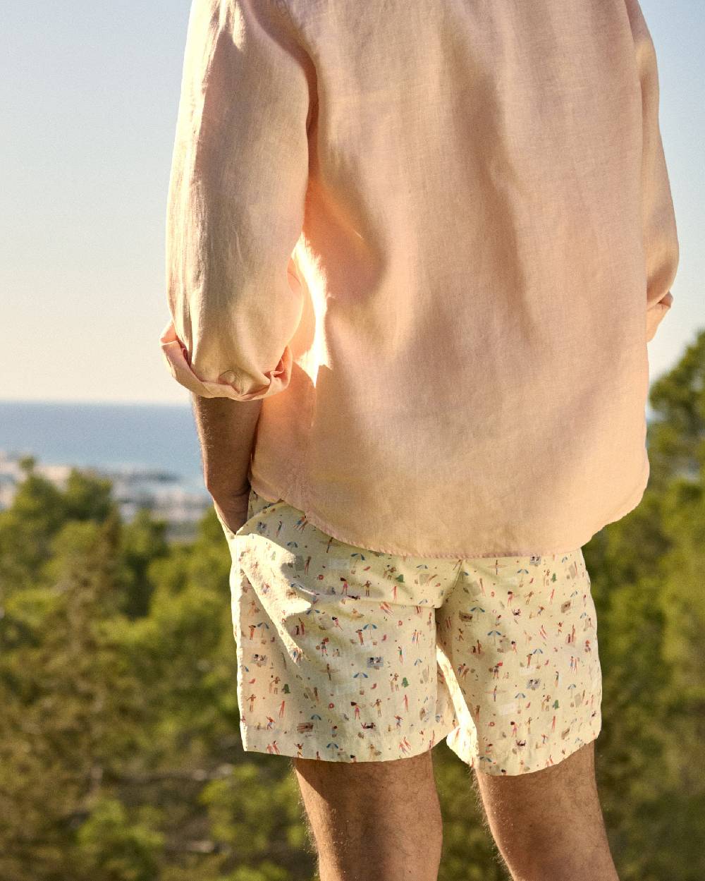 Manebí Printed Swim Shorts - Kids At The Beach