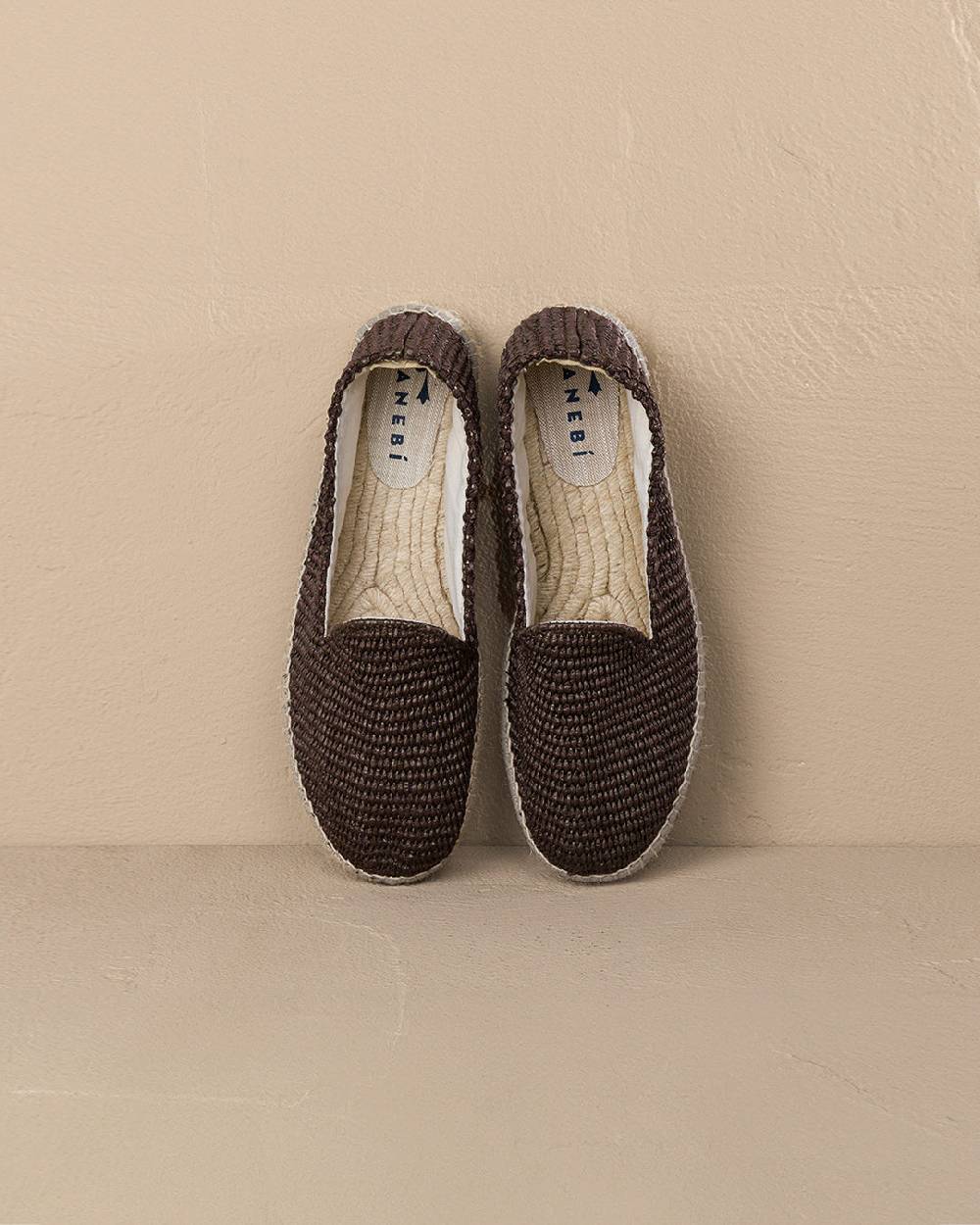 Manebí Raffia Espadrilles - Cocoa