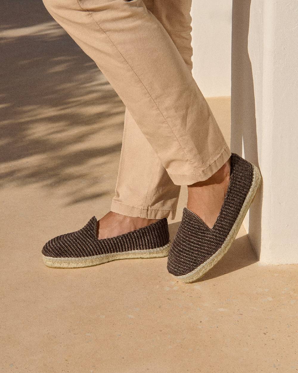 Manebí Raffia Espadrilles - Cocoa
