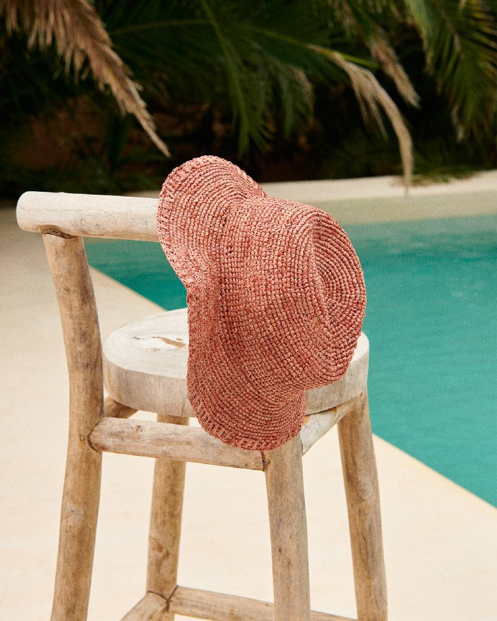 Manebí Raffia Panama Hat - Rust