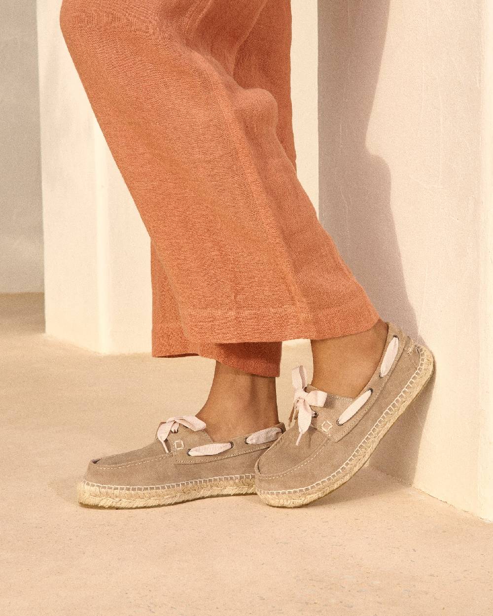 Manebí Scarpe da barca - Hamptons - Vintage Taupe