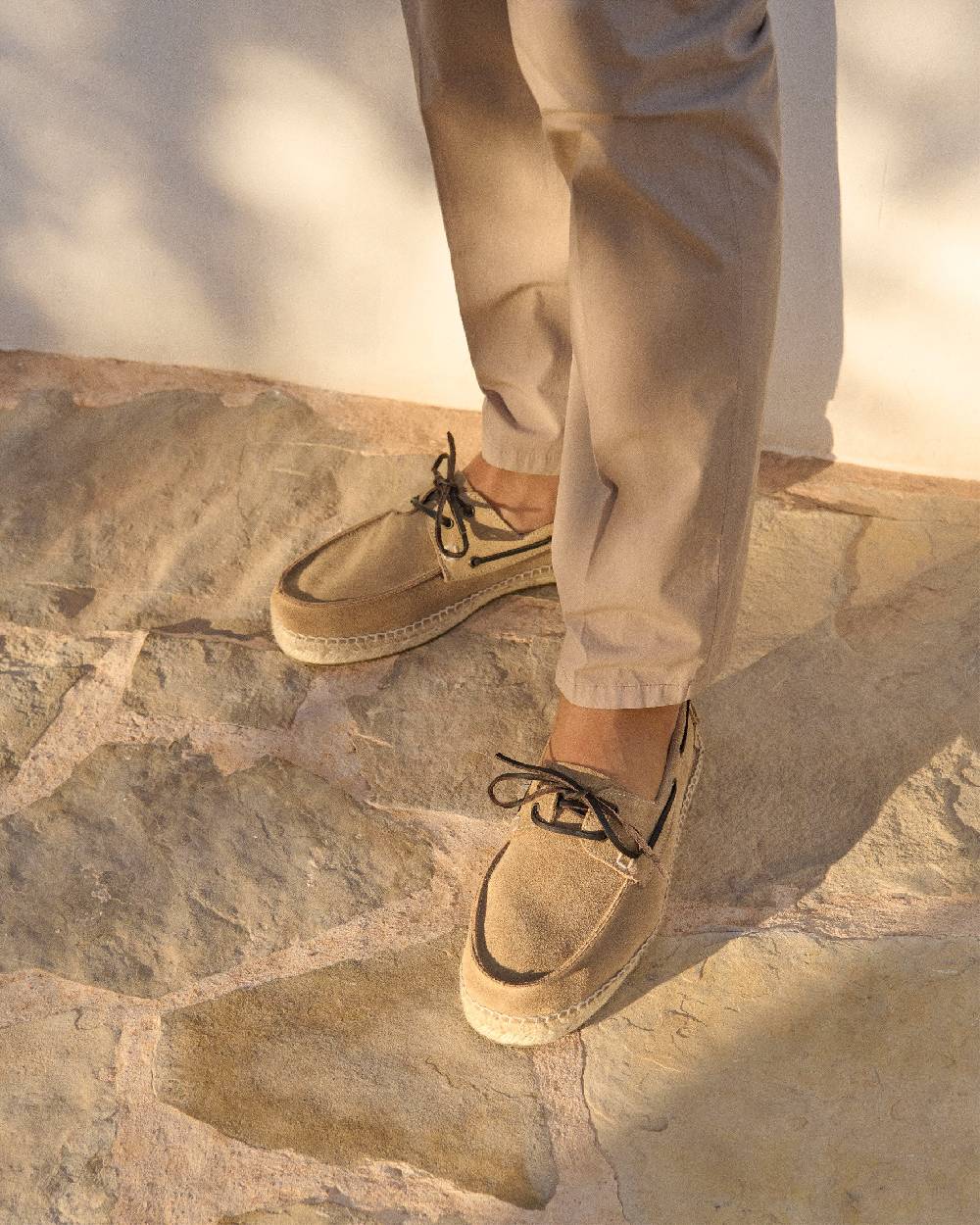 Manebí Scarpe Da Barca - Hamptons - Washed Beige