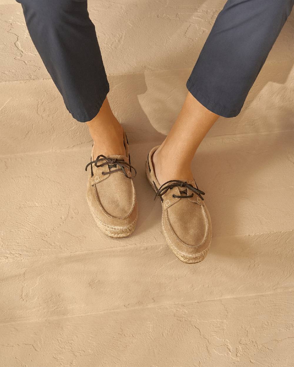 Manebí Scarpe Da Barca - Hamptons - Washed Beige