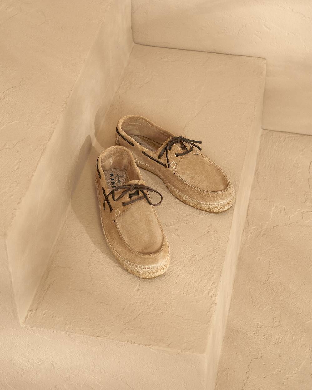 Manebí Scarpe Da Barca - Hamptons - Washed Beige