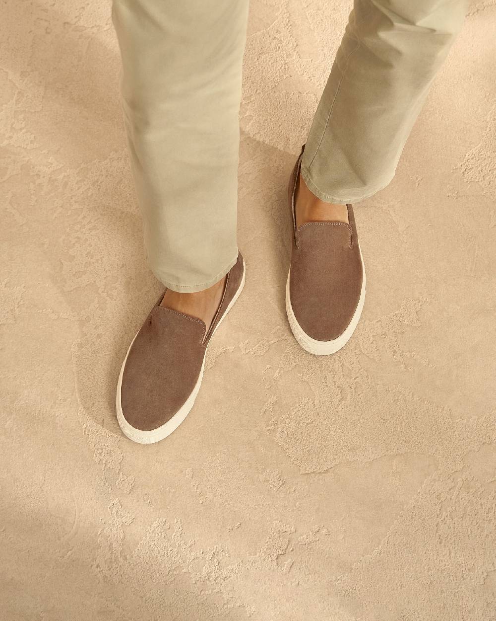 Manebí Slip-On In Pelle Scamosciata - Hamptons - Moka