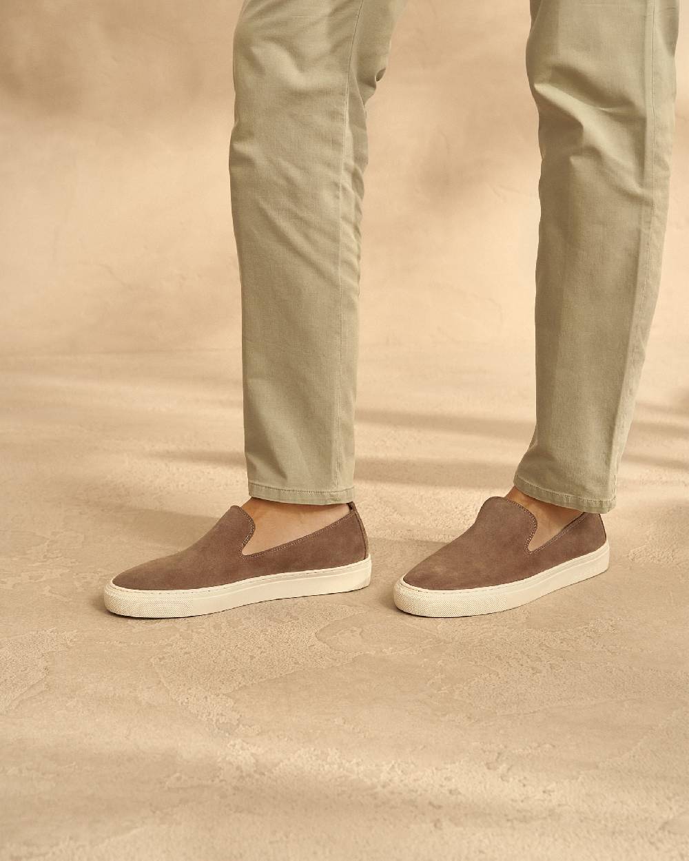 Manebí Slip-On In Pelle Scamosciata - Hamptons - Moka