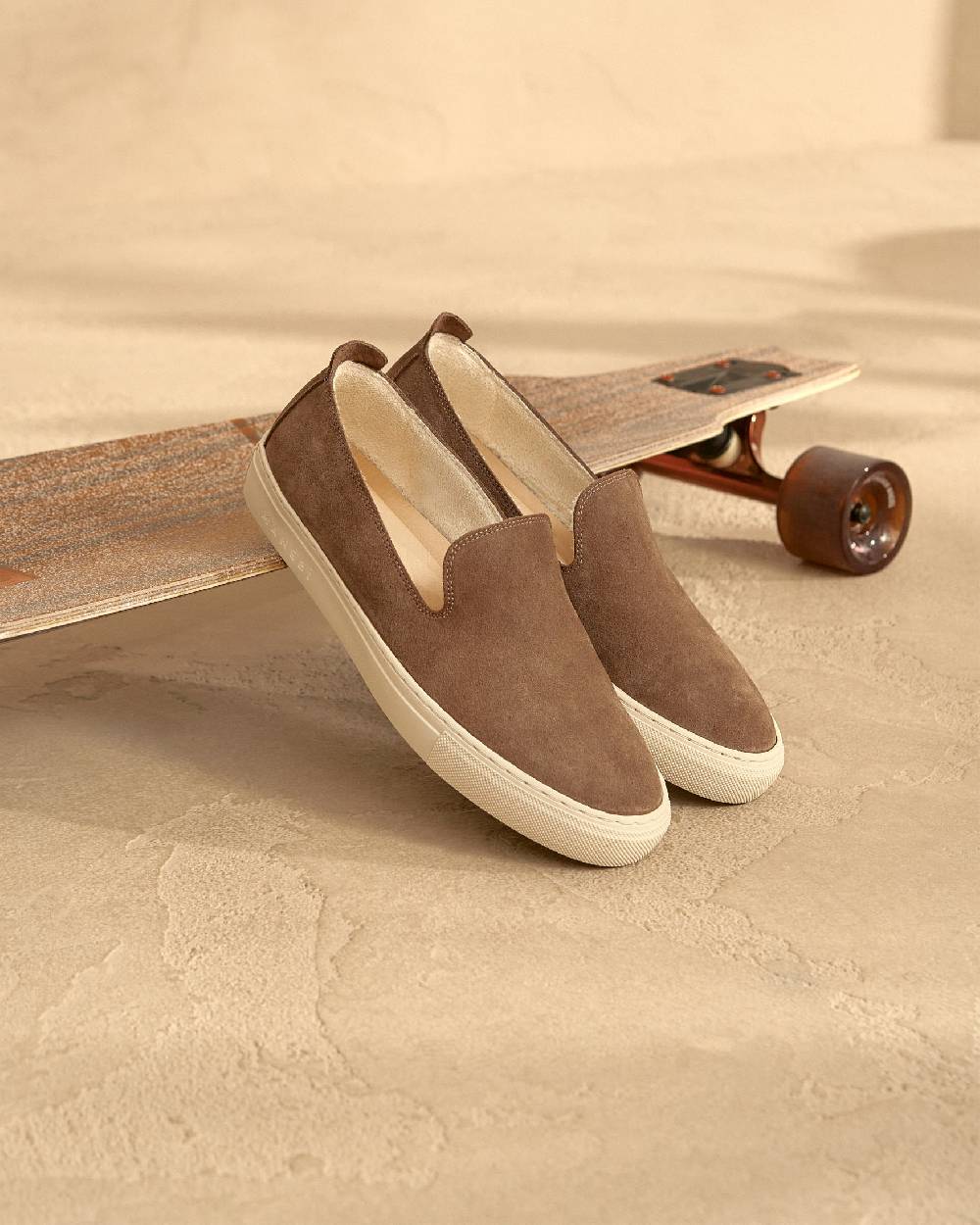 Manebí Slip-On in pelle scamosciata - Hamptons - Moka