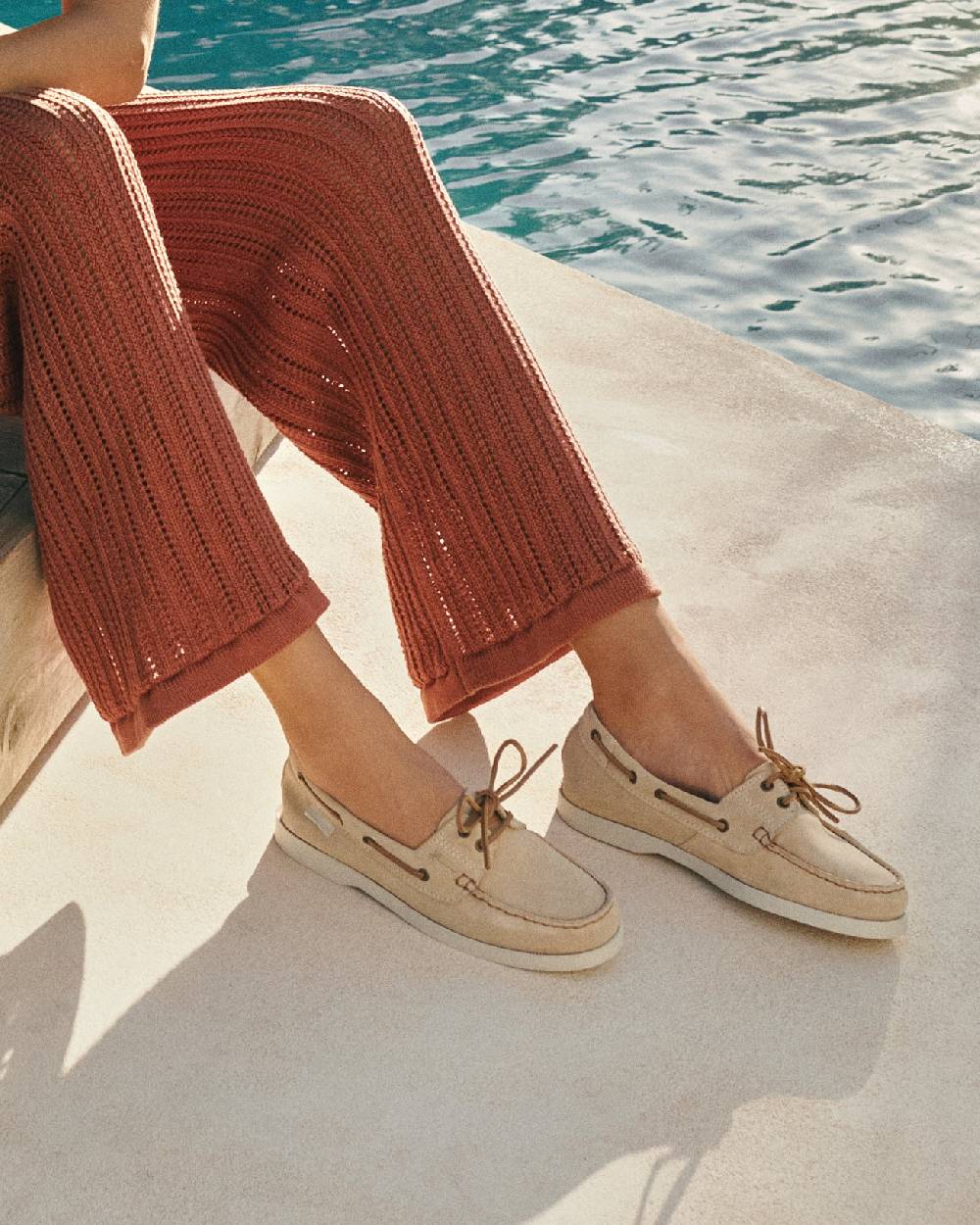 Manebí Suede Boat-Shoes - Hamptons Champagne Beige