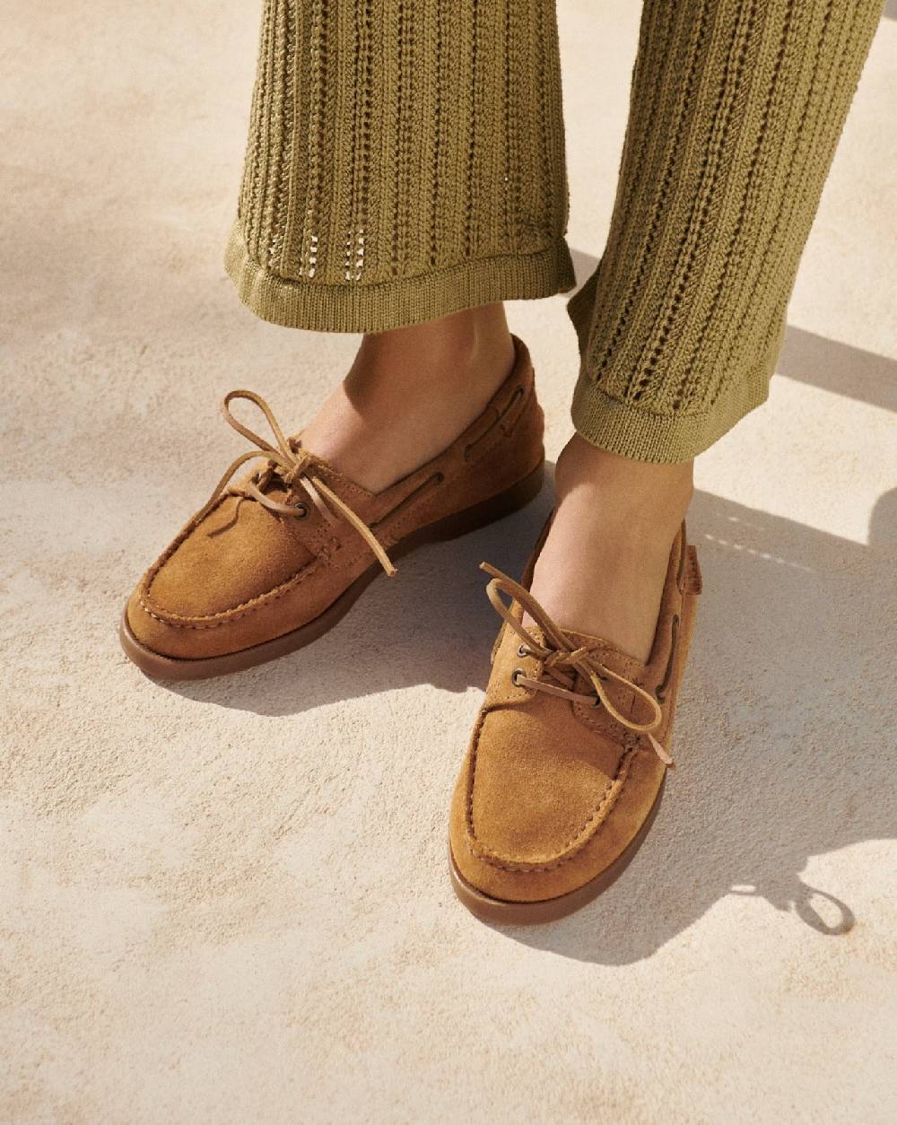 Manebí Suede Boat-Shoes - Hamptons Cuero