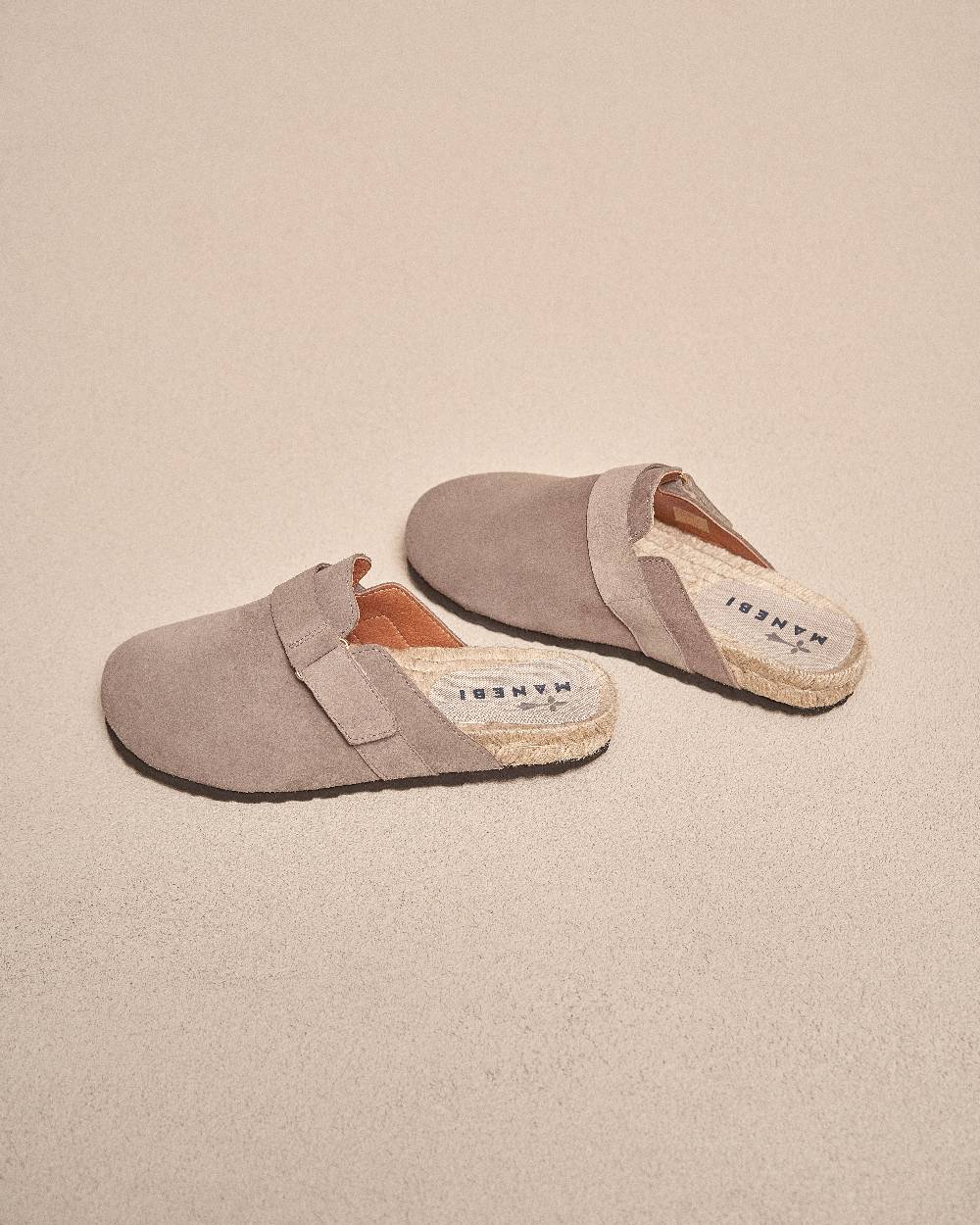 Manebí Suede Clog Mules - Hamptons Coco Brown