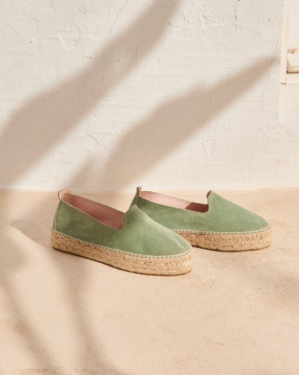Manebí Suede Double Sole Espadrilles - Hamptons Sage