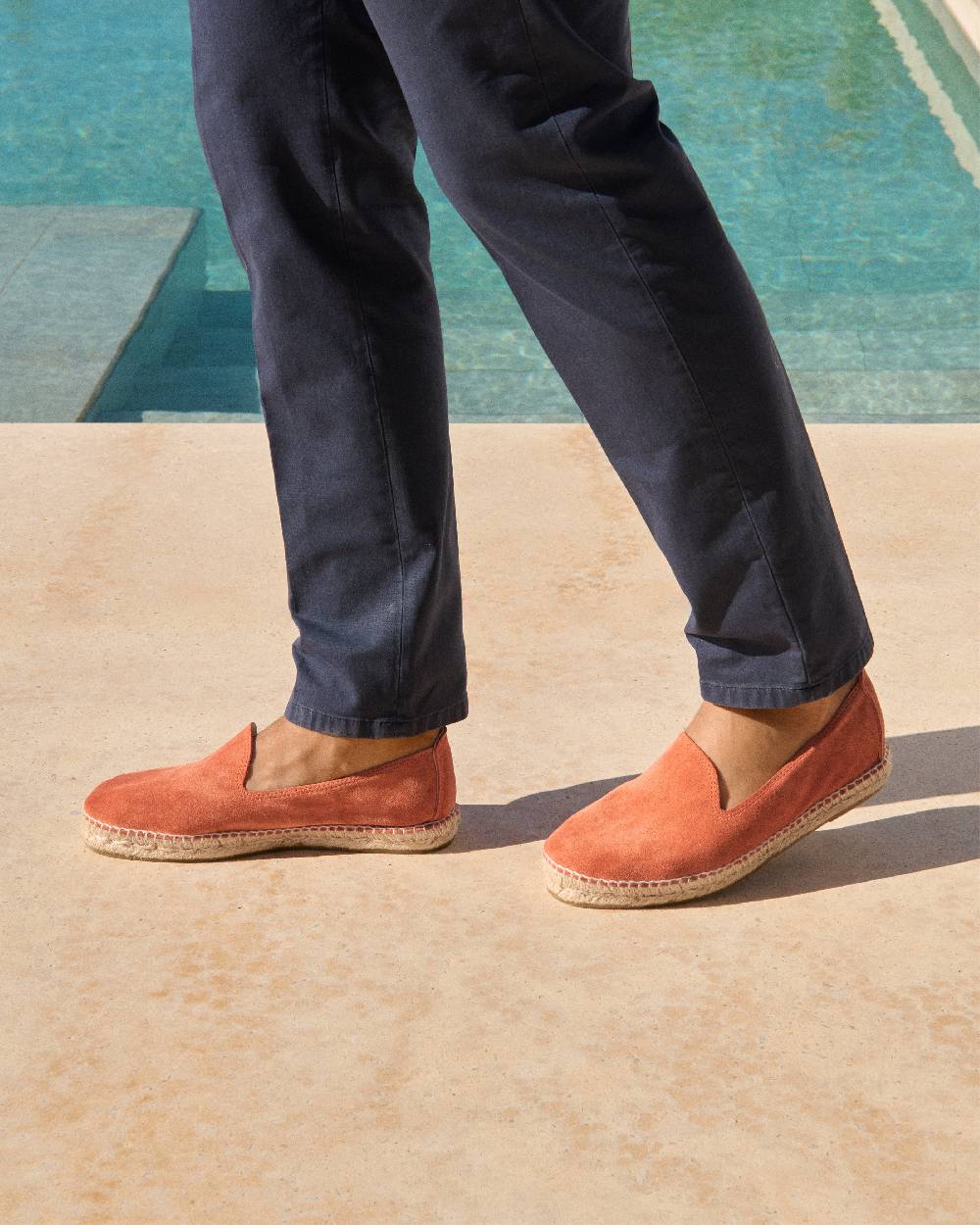 Manebí Suede Espadrilles - Orange Rust