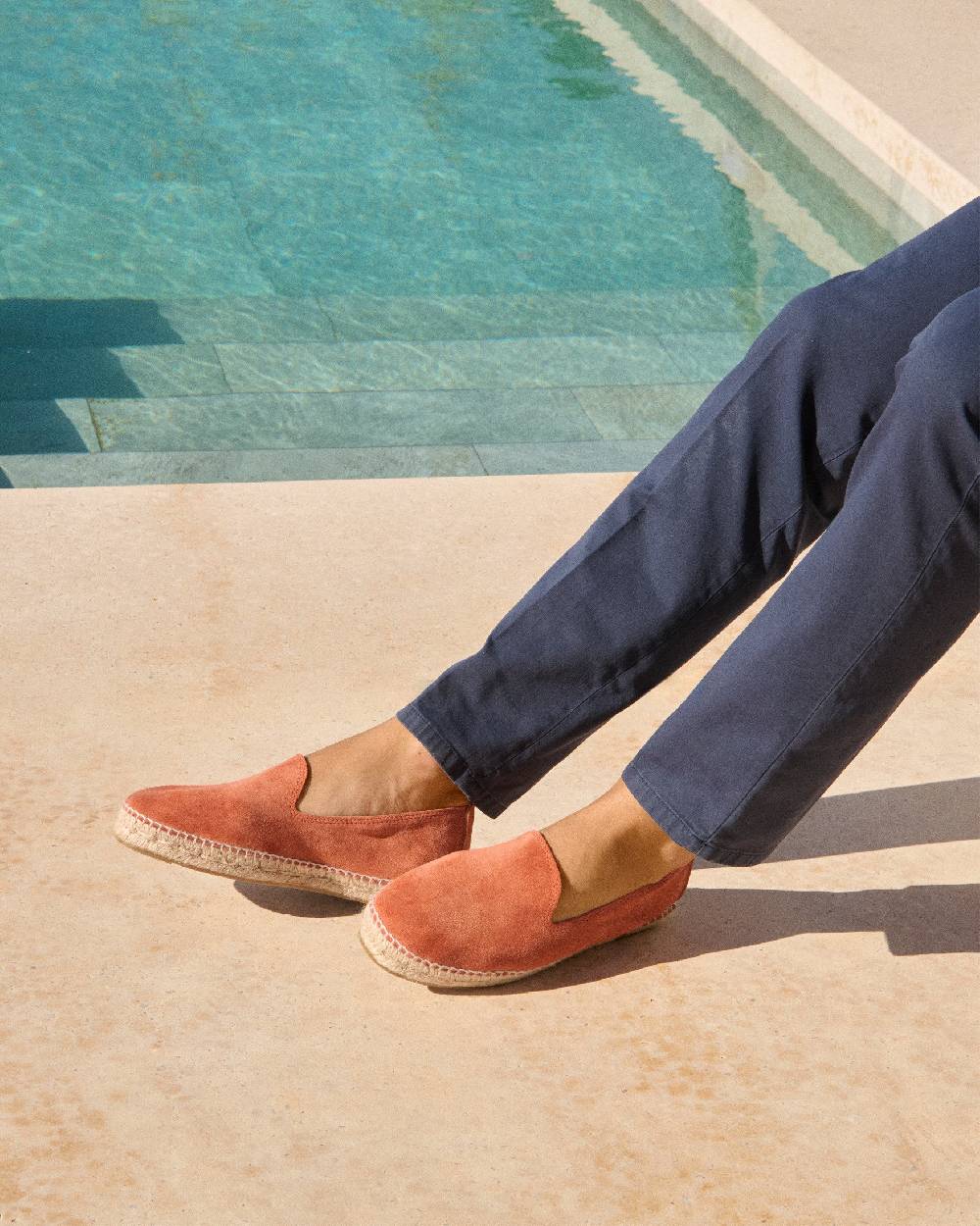 Manebí Suede Espadrilles - Orange Rust