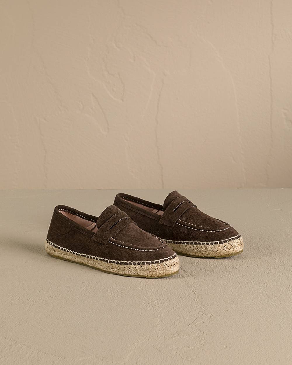 Manebí Suede Loafers Espadrilles - Hamptons Cocoa
