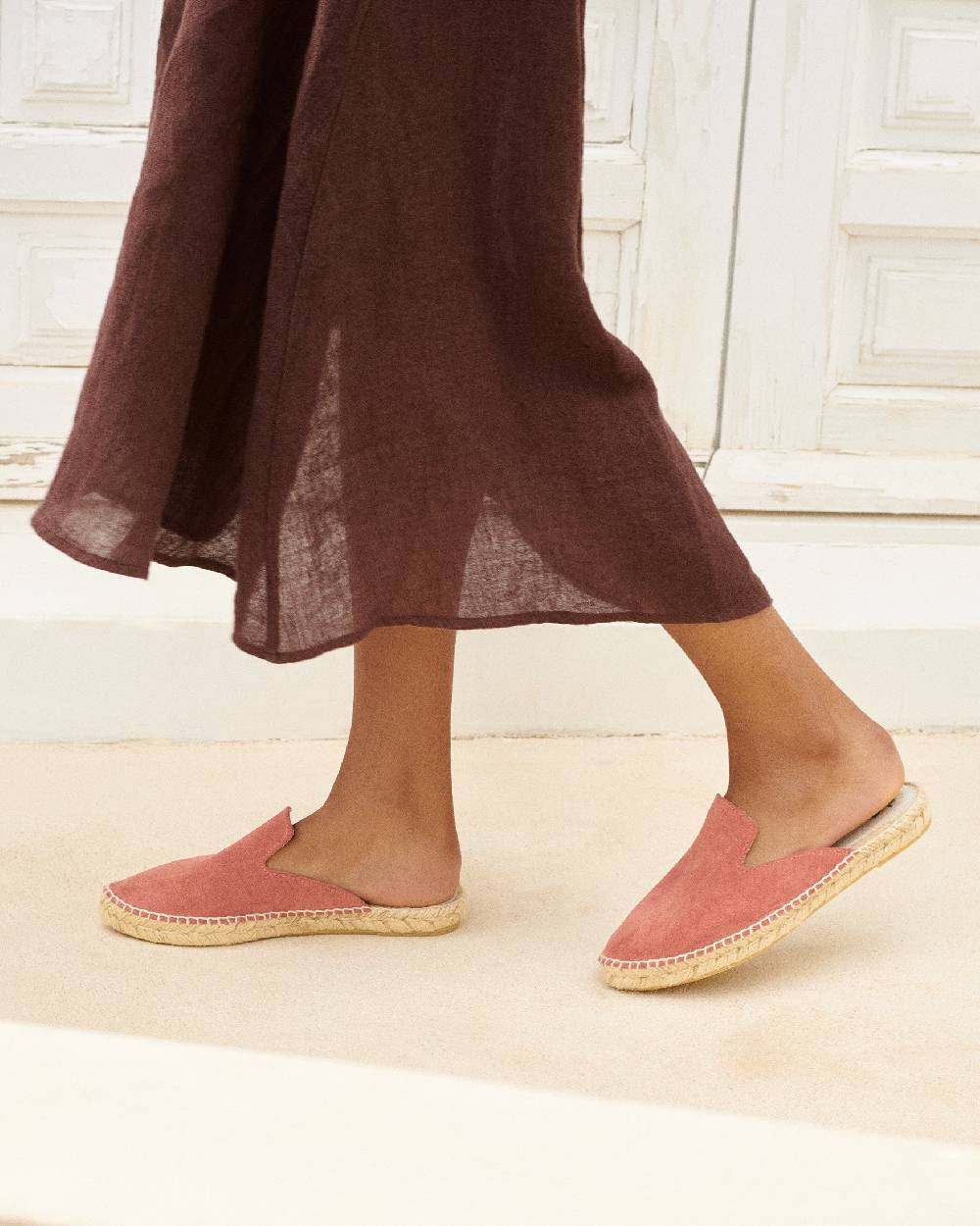 Manebí Suede Mules - Terracotta
