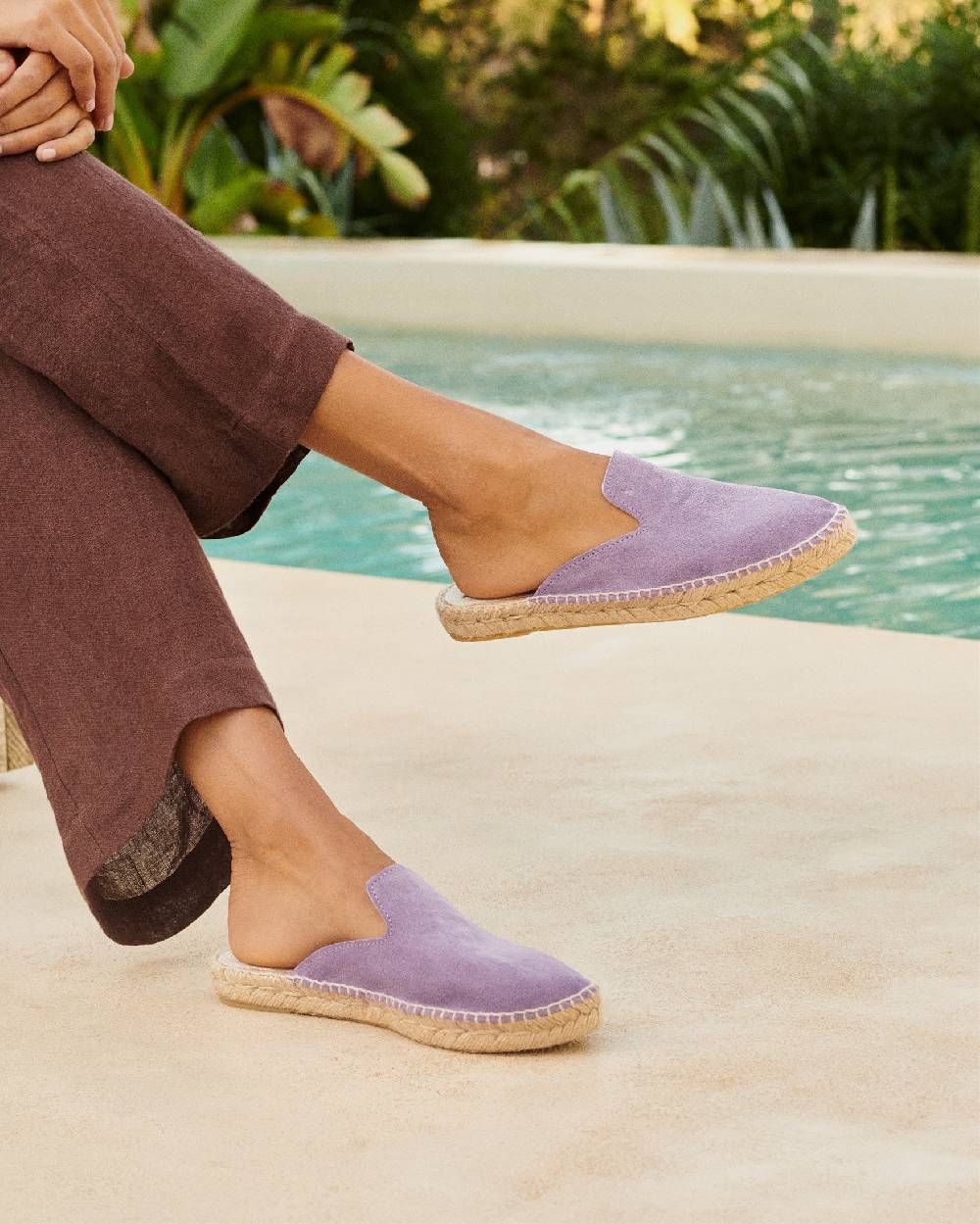 Manebí Suede Mules - Wisteria Lilac