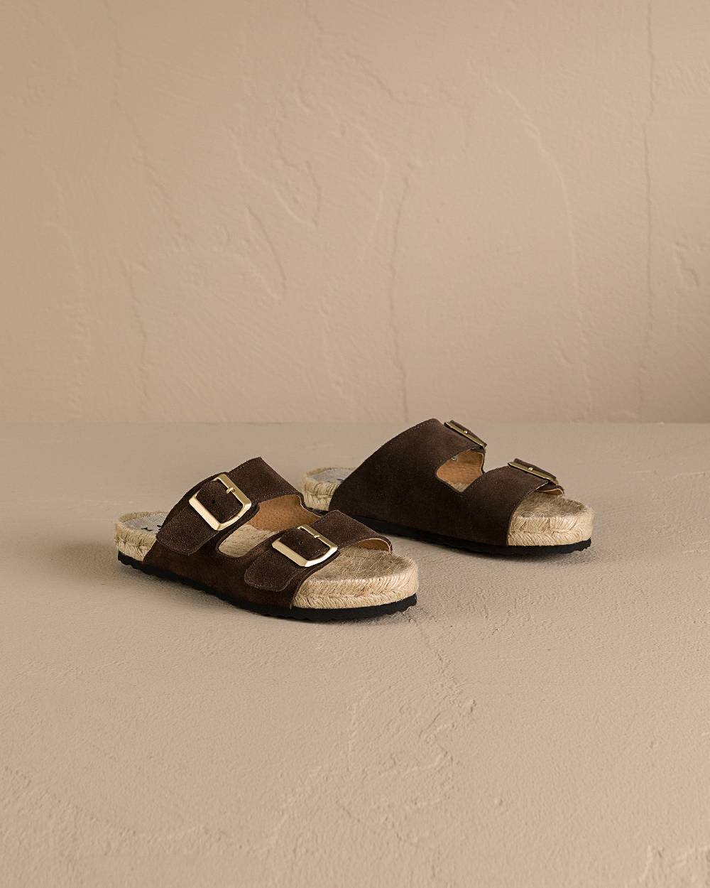 Manebí Suede Nordic Sandals - Cocoa