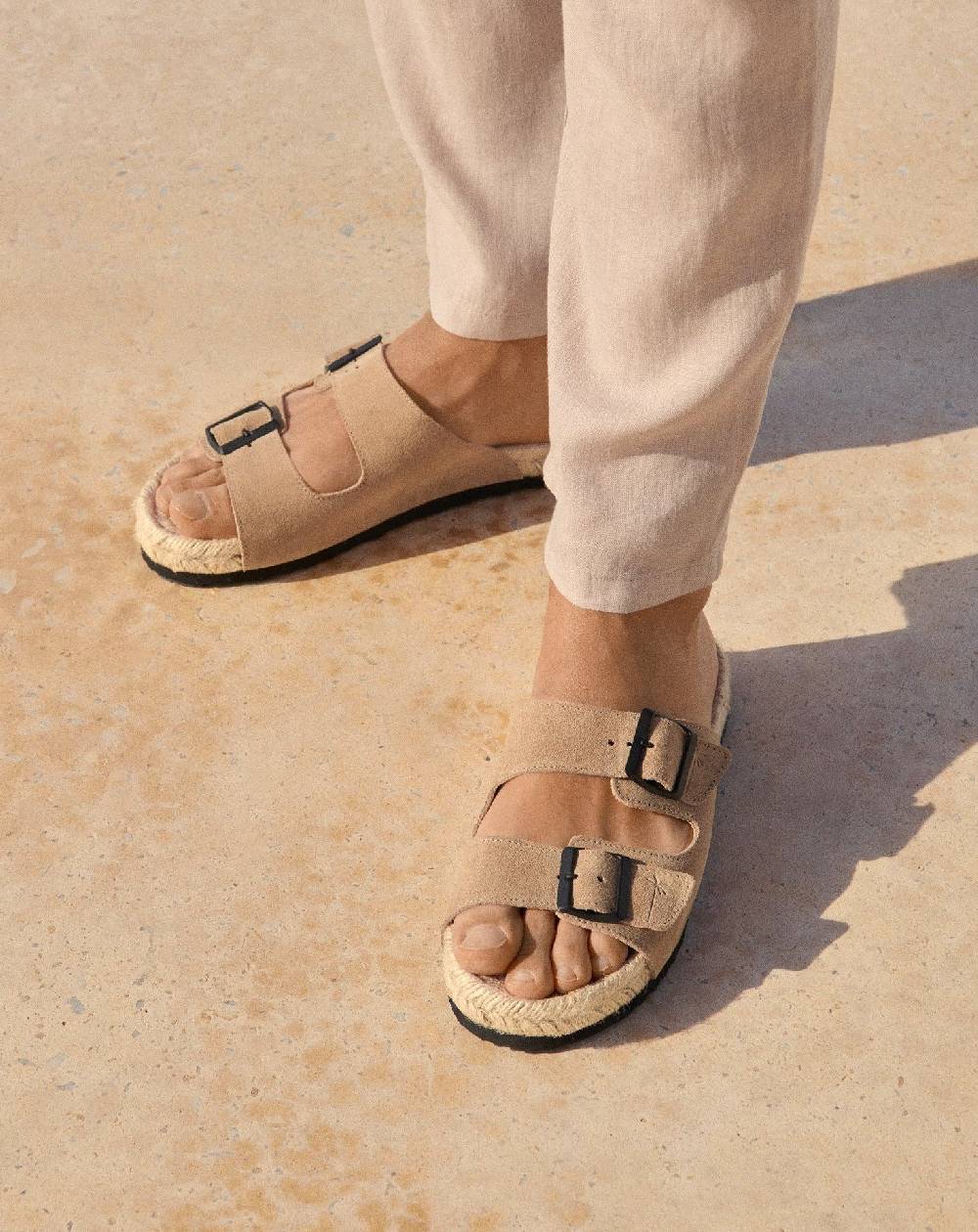Manebí Suede Nordic Sandals - Hamptons Vintage Taupe