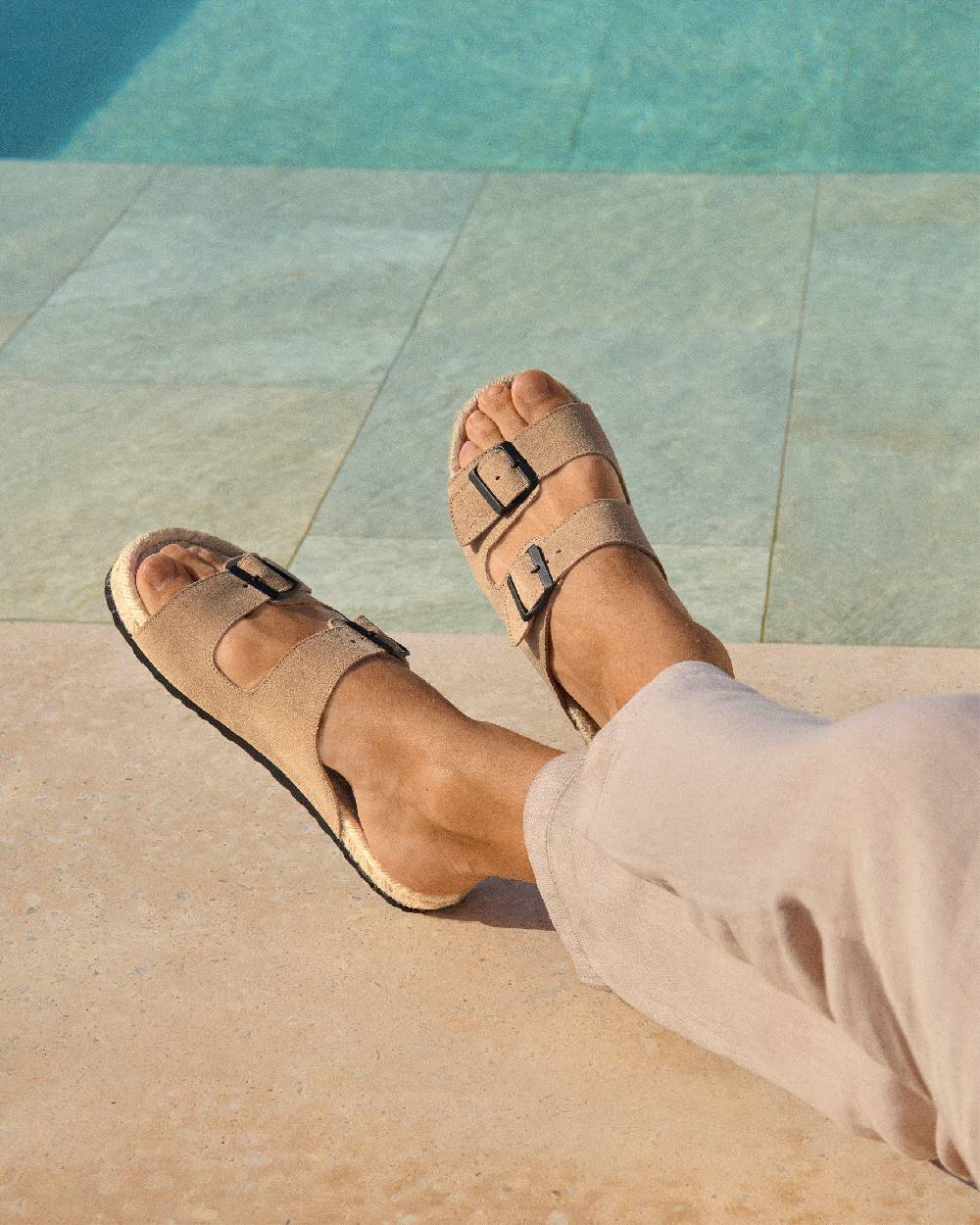 Manebí Suede Nordic Sandals - Hamptons Vintage Taupe