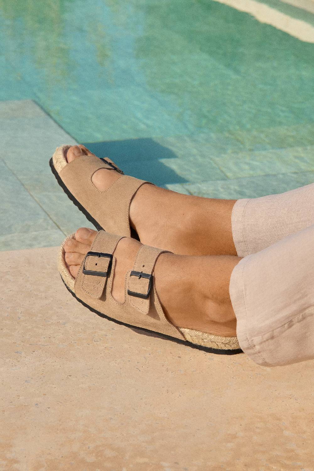 Manebí Suede Nordic Sandals - Hamptons Vintage Taupe