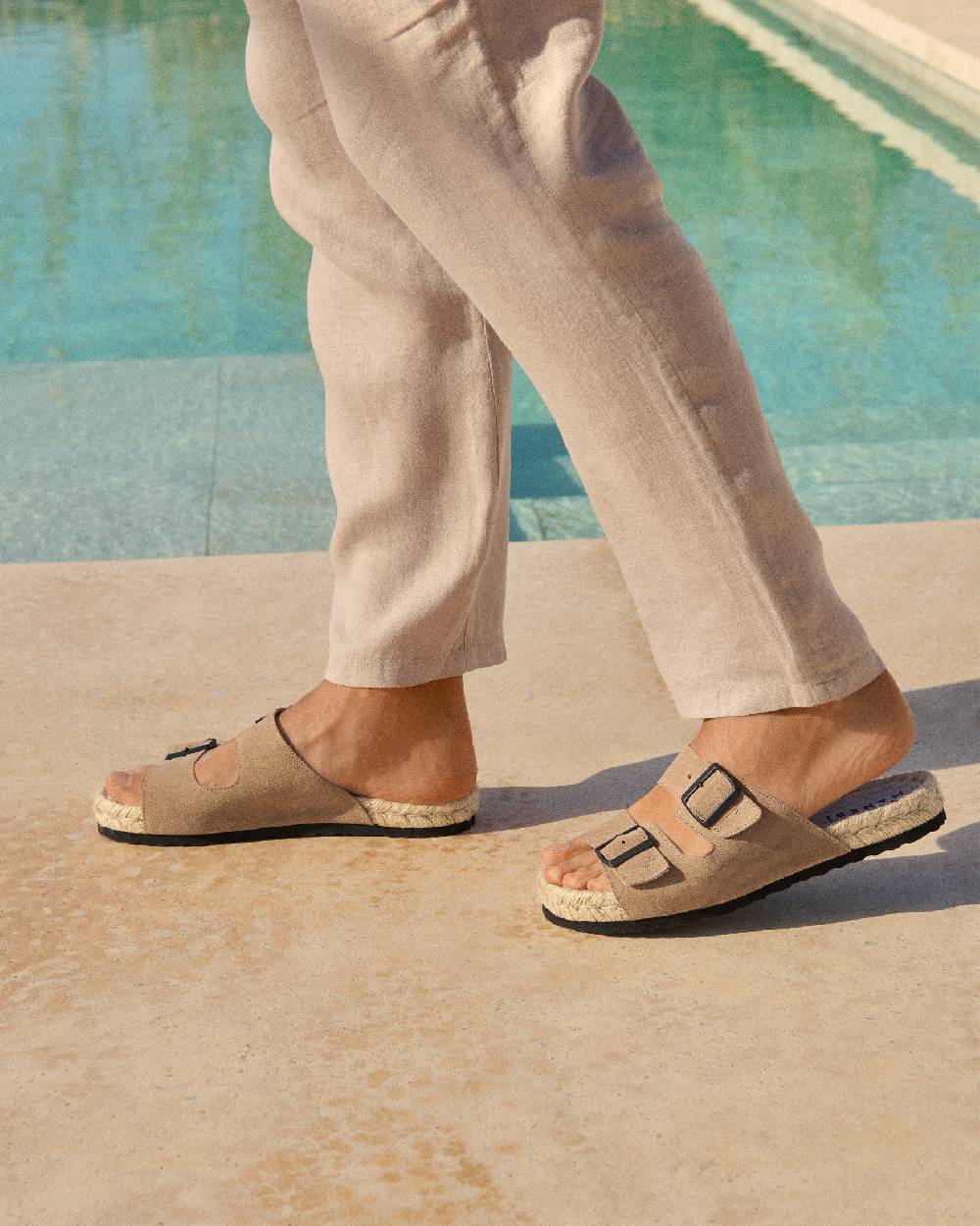 Manebí Suede Nordic Sandals - Hamptons Vintage Taupe